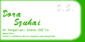 dora szuhai business card